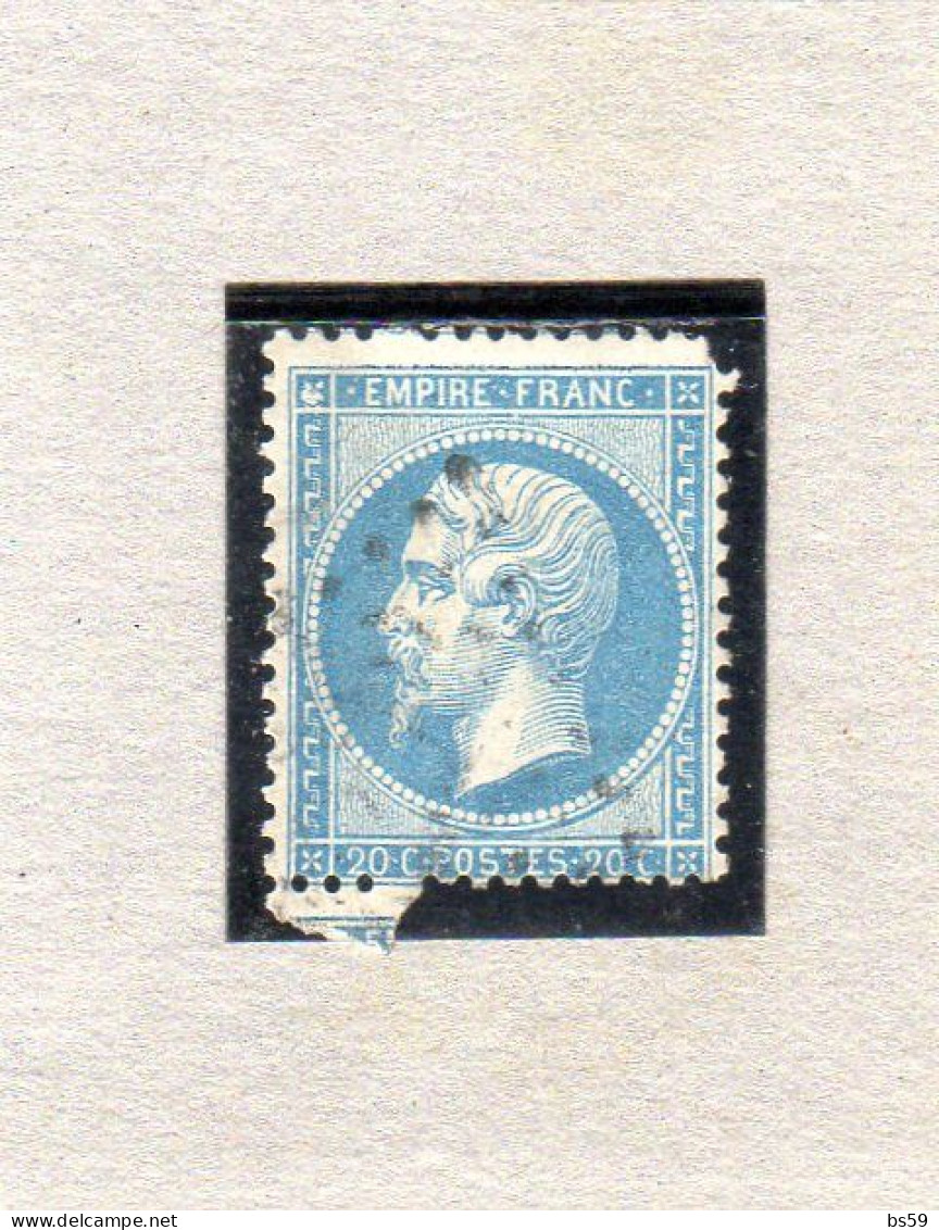 N° 22 (ld) Variété Suarnet N° 28 (tache Dans La Rosette Sup Gauche) - 1862 Napoléon III