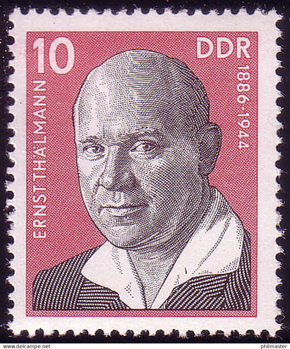 2107 Arbeiterbewegung Ernst Thälmann ** - Unused Stamps