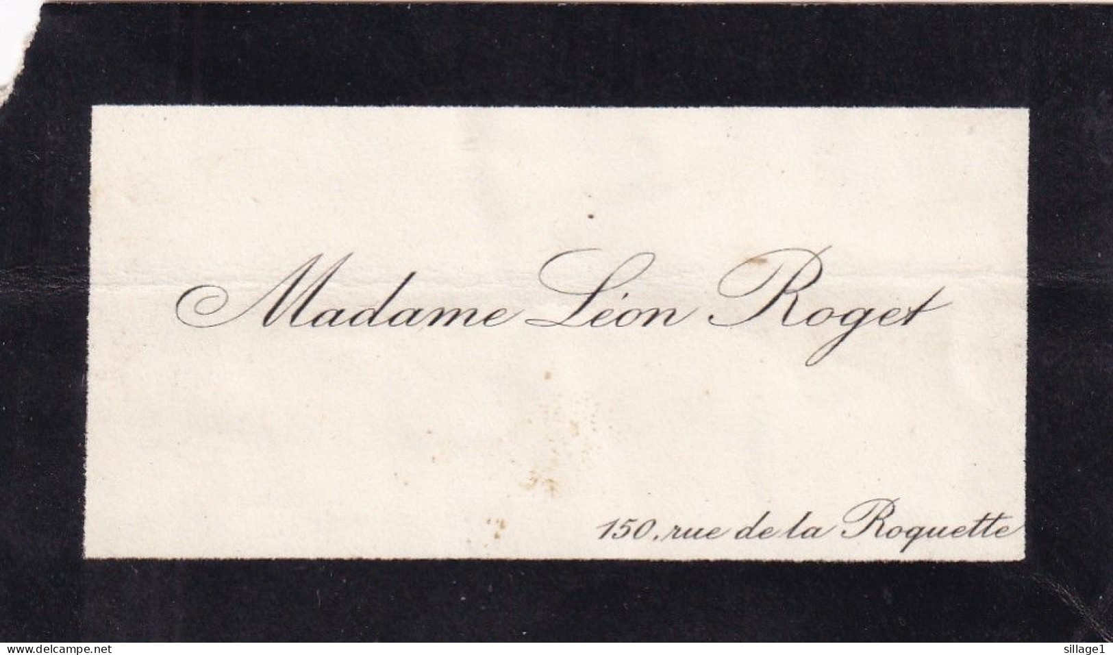 Caen ( Calvados 14) 2 Cartes De Visite De 1921 Du 150 Rue De L' Arquette De Madame Léon Roget à Madame Rots - Visitenkarten