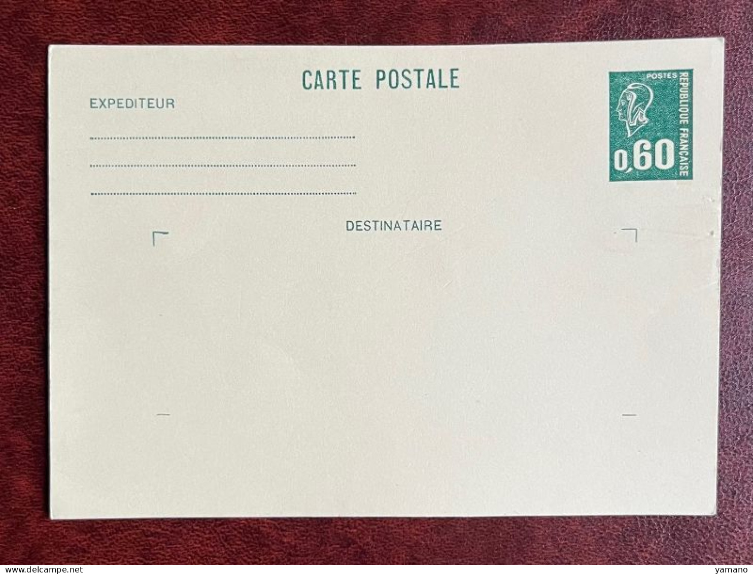 France 1975/76 -   Entier Postal Neuf  BEQUET 0.60 F  - YvT  1814 CP1 - Cartes Postales Types Et TSC (avant 1995)