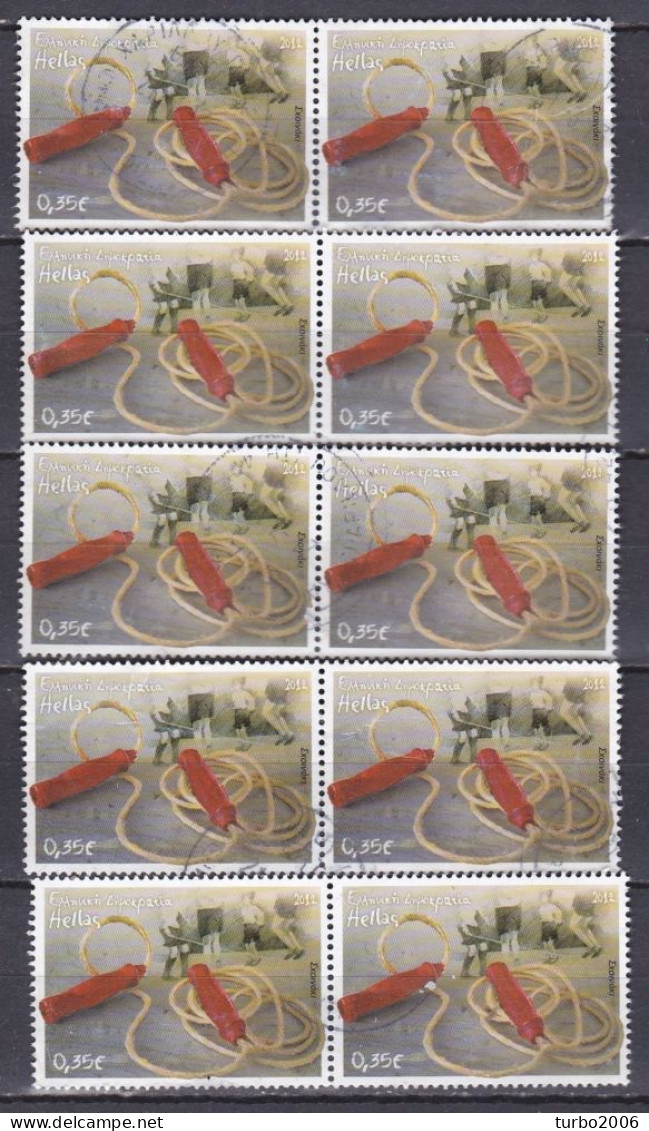 GREECE 2011 Toys € 0,35 H 2707 (10 X) In 5 Horizontal Pairs - Gebraucht