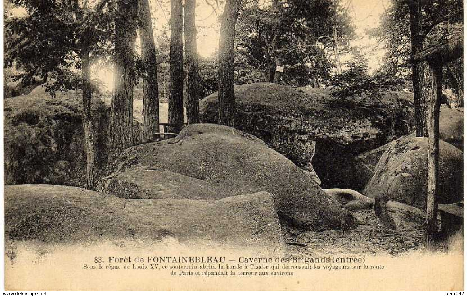77 - Forêt De FONTAINEBLEAU - Caverne Des Brigands - Fontainebleau