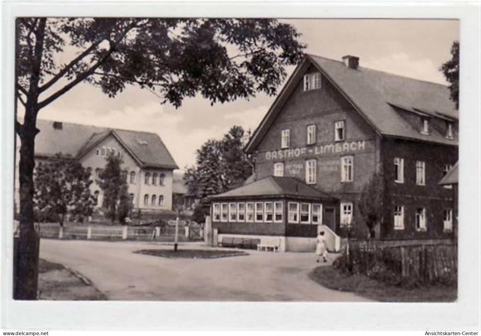 39014405 - Steinheid Im Thuer. Wald Mit Gasthof Im Ortsteil Limbach Gelaufen Von 1961, Rueckseitiger Stempel: Limbach U - Oberweissbach