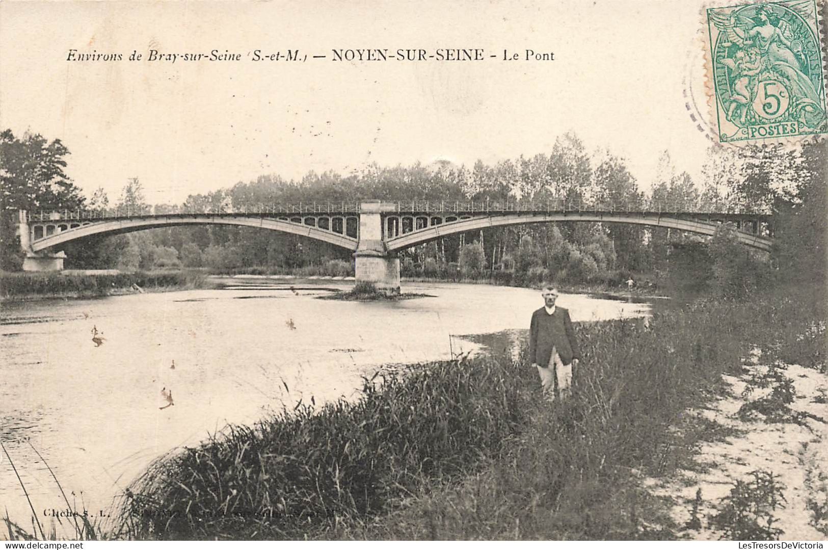 FRANCE - Environs De Bray Sur Seine - S Et M - Noyen Sur Seine - Vue Sur Le Pont - Carte Postale Ancienne - Provins