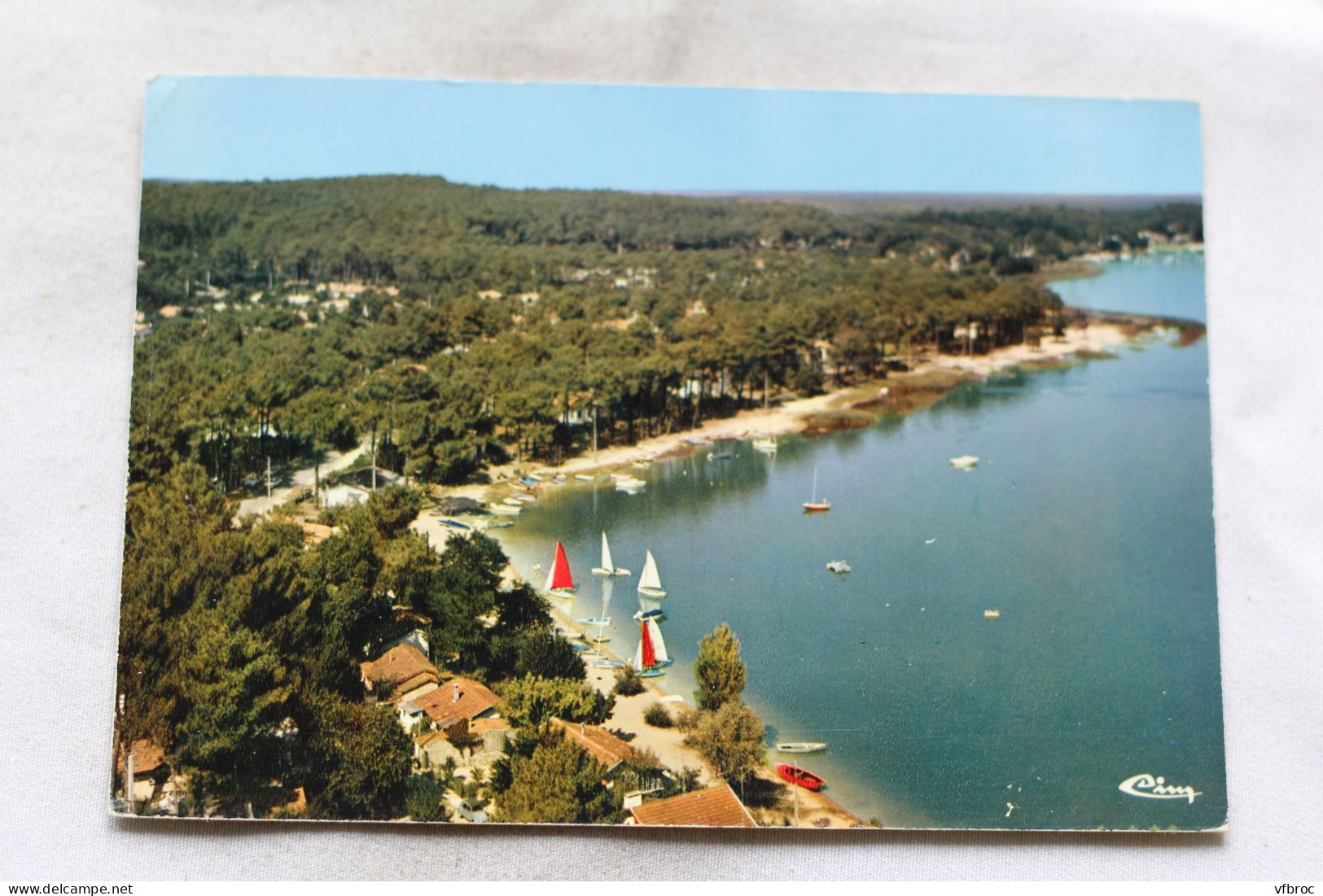 N477, Cpm 1973, Lacanau, Vue Aérienne, La Conche De Carreyre Au Moutchic, Gironde 33 - Otros & Sin Clasificación