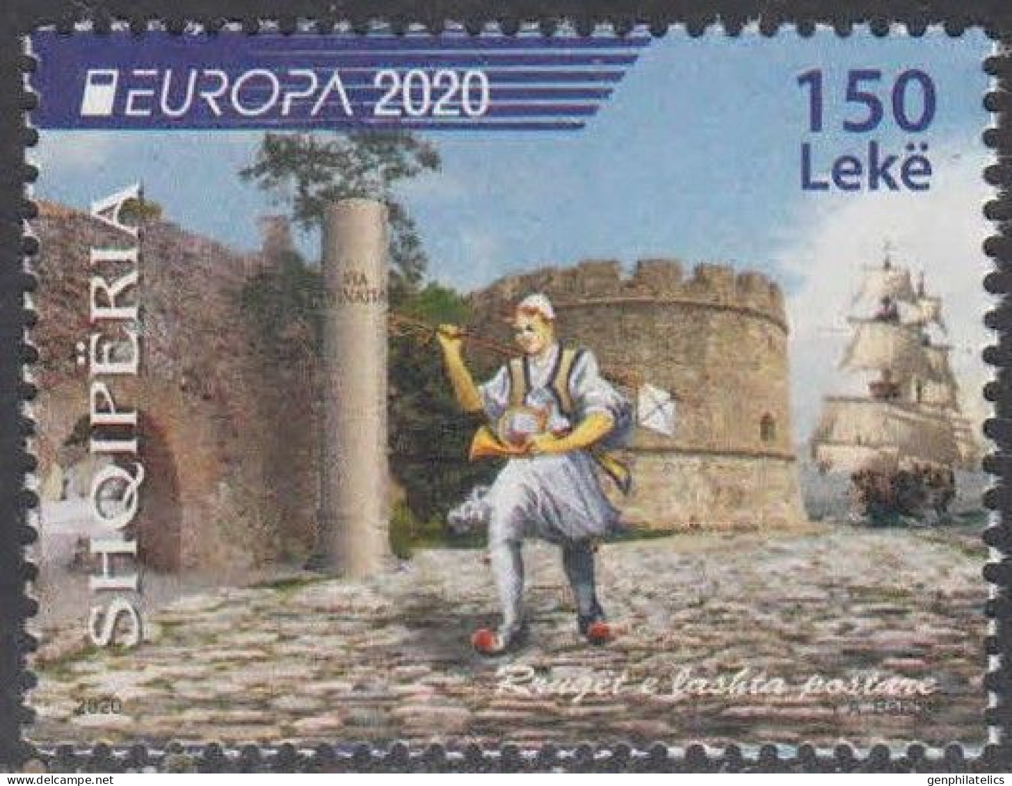 ALBANIA 2020 Europa CEPT. Ancient Postal Routes - Fine Stamp MNH - Albanie