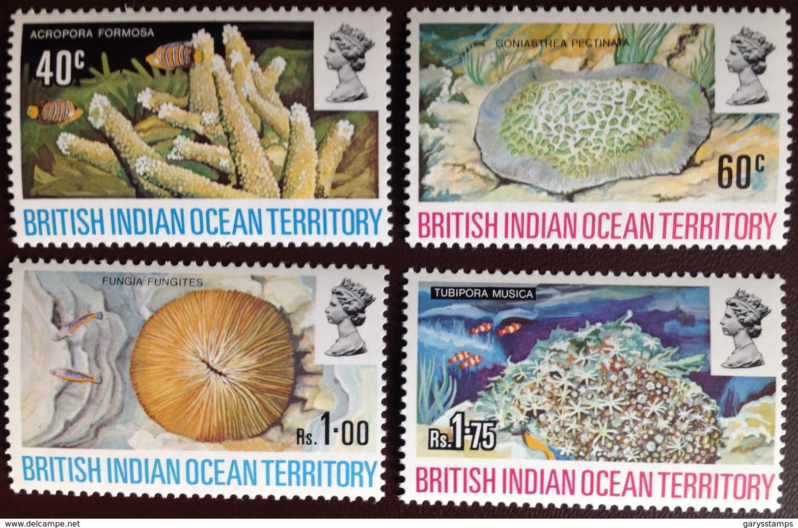 British Indian Ocean Territory BIOT 1972 Coral Marine Life MNH - Meereswelt