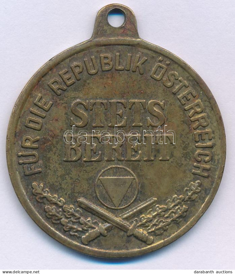 Ausztria 1963. "Katonai Szolgálati érdemérem / Stets Bereit" Bronz Kitüntetés Mellszalag Nélkül T:XF Patina Austria 1963 - Non Classés