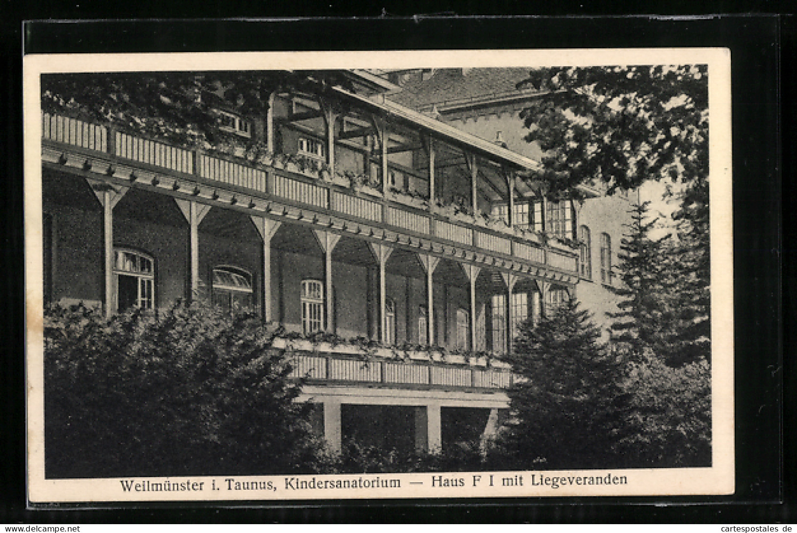 AK Weilmünster I. Taunus, Kindersanatorium, Haus F Mit Liegeveranden  - Taunus