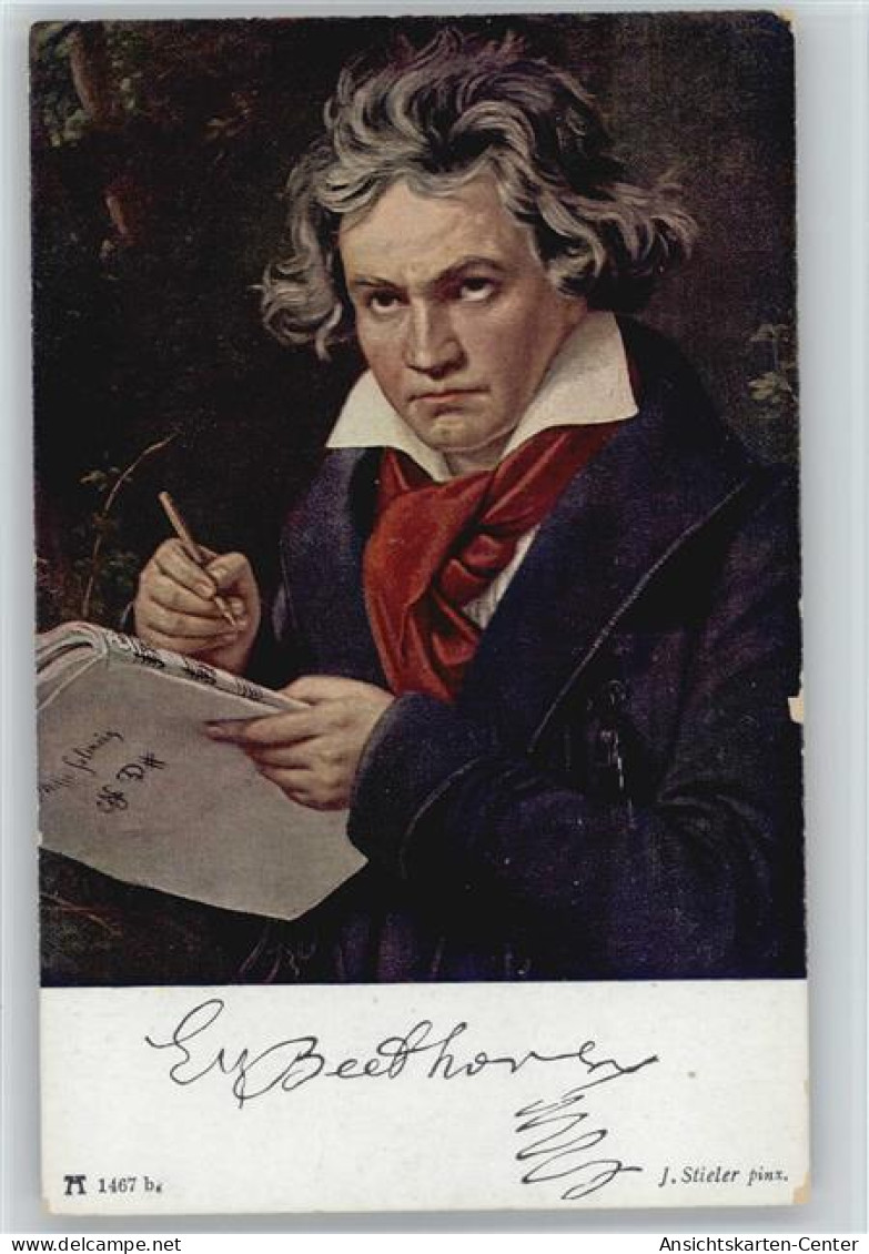 12030705 - Beethoven Schreibt Noten Auf - Sign Stieler - Artistes