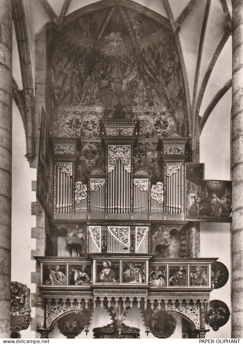 8860 NÖRDLINGEN, Pfarrkirche St. Georg, Akte Orgel, Rücks. Kl. Klebereste - Nördlingen