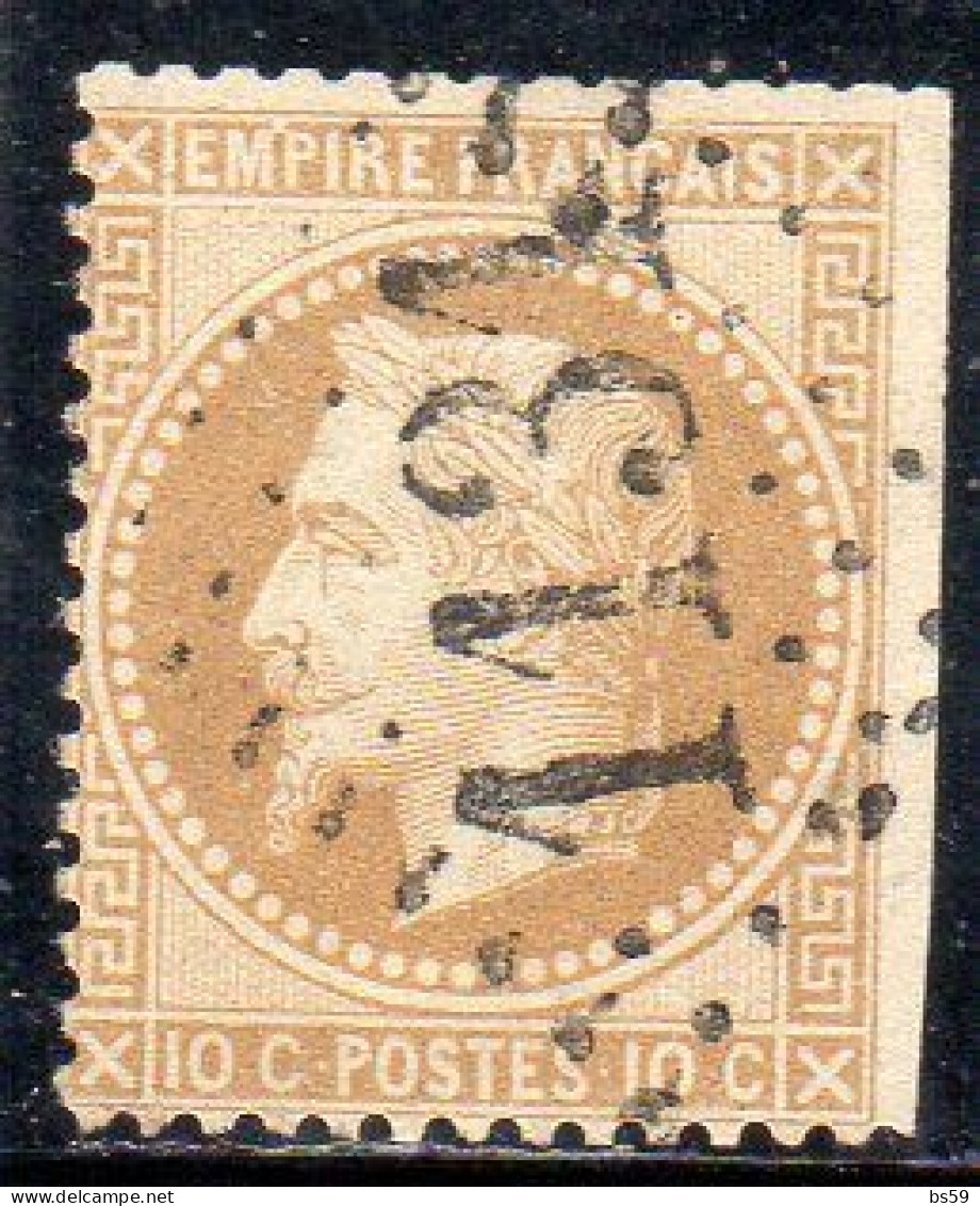 N° 28A Type I (déf) Variété De Planchage (point Blanc Entre M Et P) - 1863-1870 Napoléon III Lauré