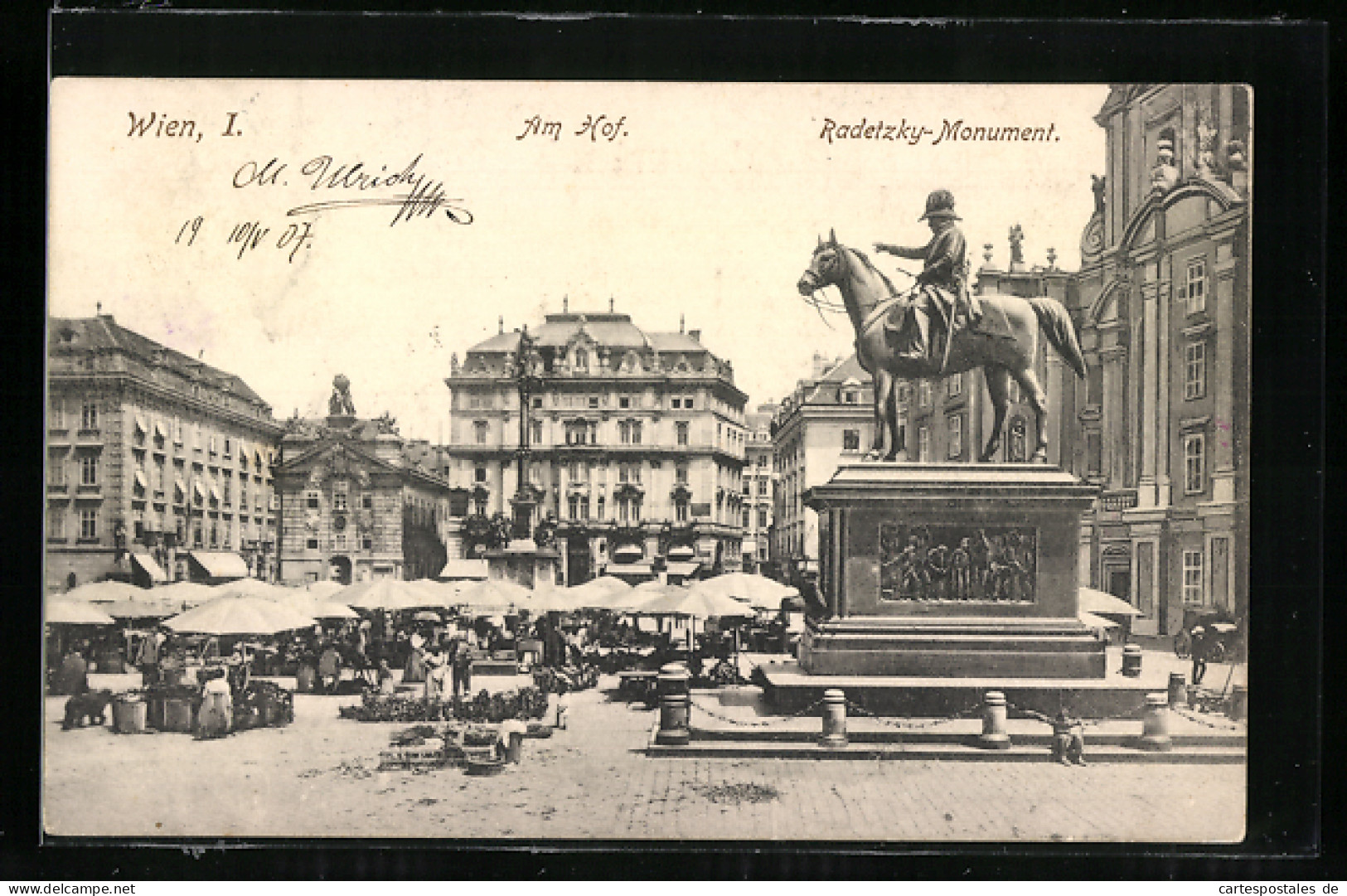 AK Wien, Am Hof, Radetzky-Monument  - Autres & Non Classés