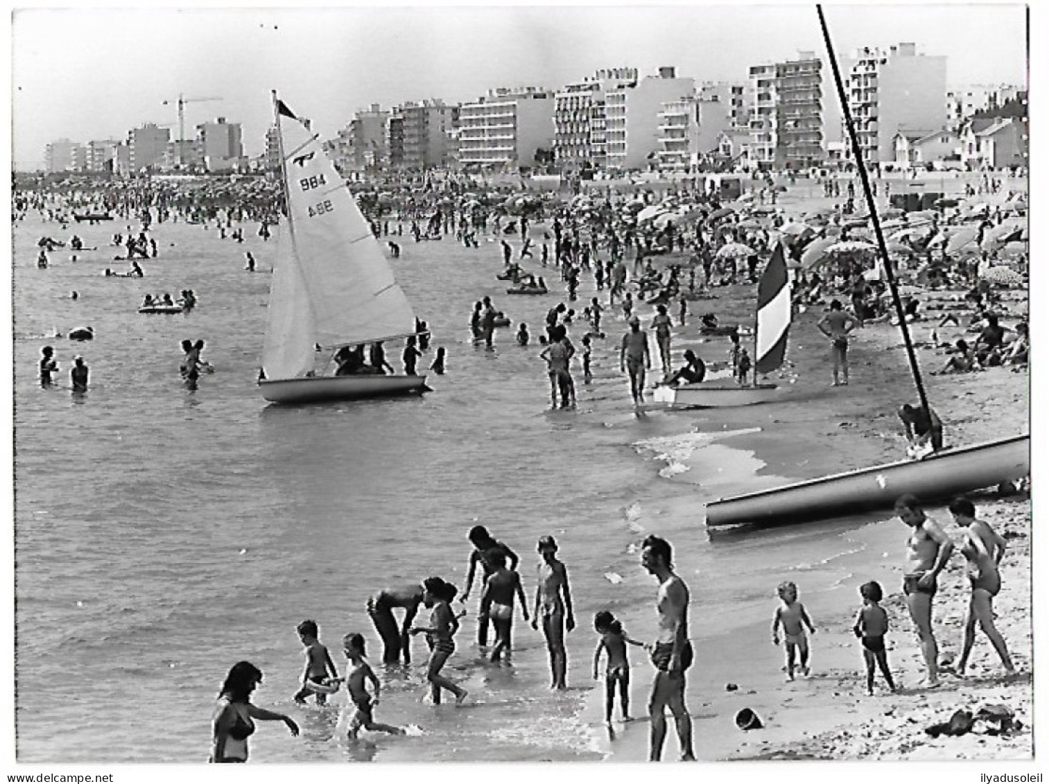 Canet Plage  Grande  Photo De Presse  Format :24 X 17.5 Cm - Canet Plage