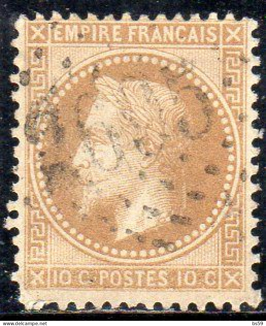 N° 28A Type I Variété (filet Supérieur Doublé) - 1863-1870 Napoleone III Con Gli Allori