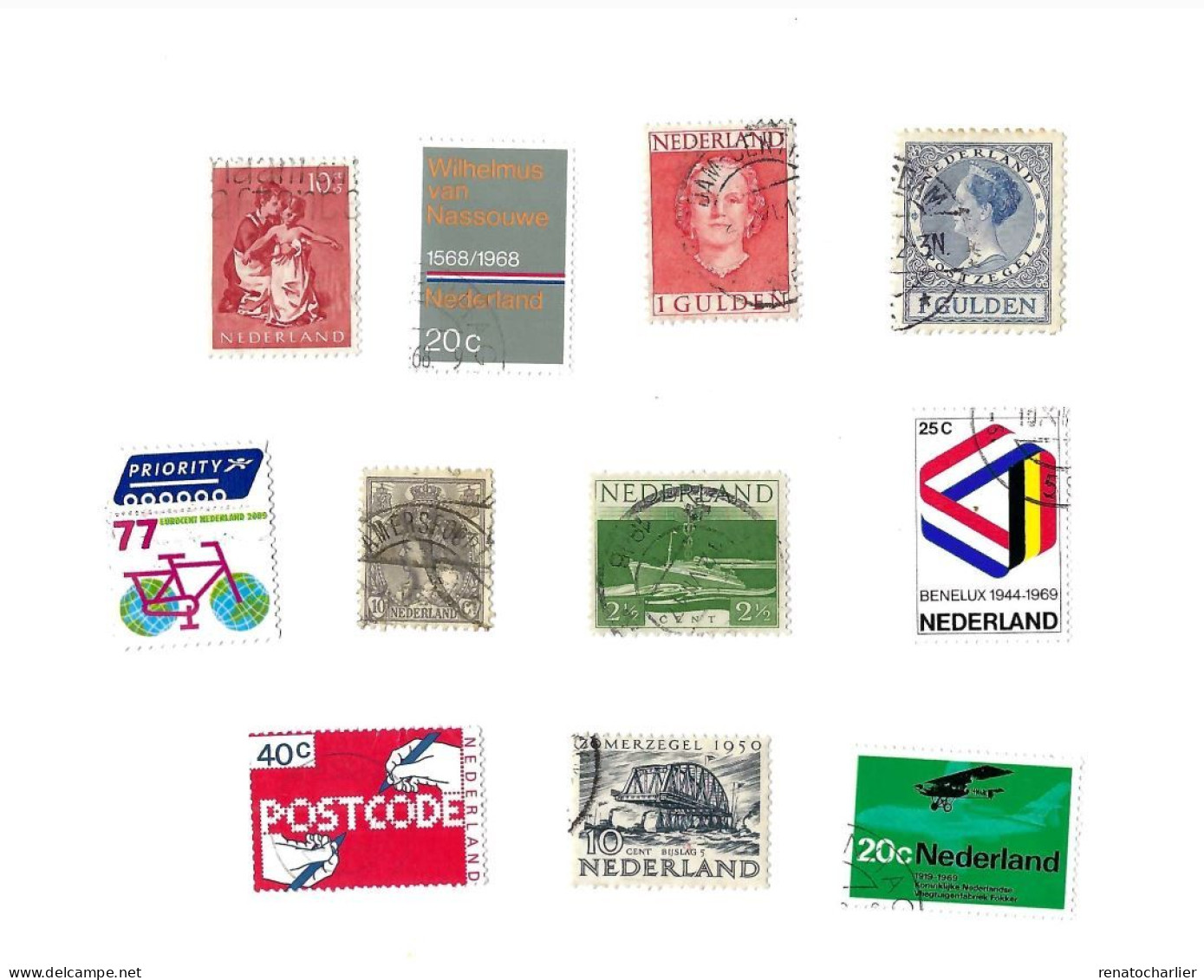 Collection De 100 Timbres  Oblitérés. - Verzamelingen