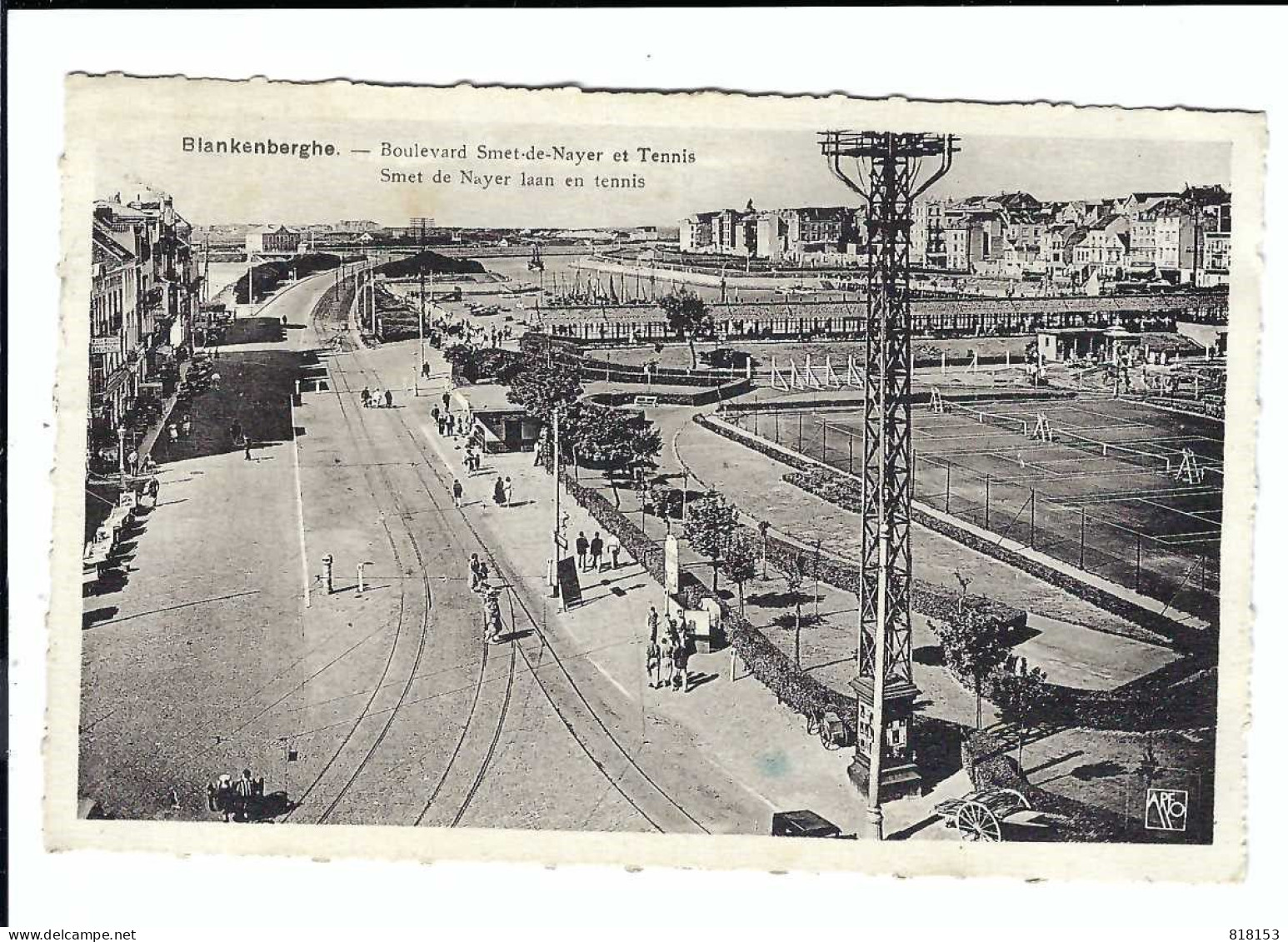 Blankenberge  Blankenberghe -  Boulevard Smet-de-Nayer Et Tennis - Blankenberge