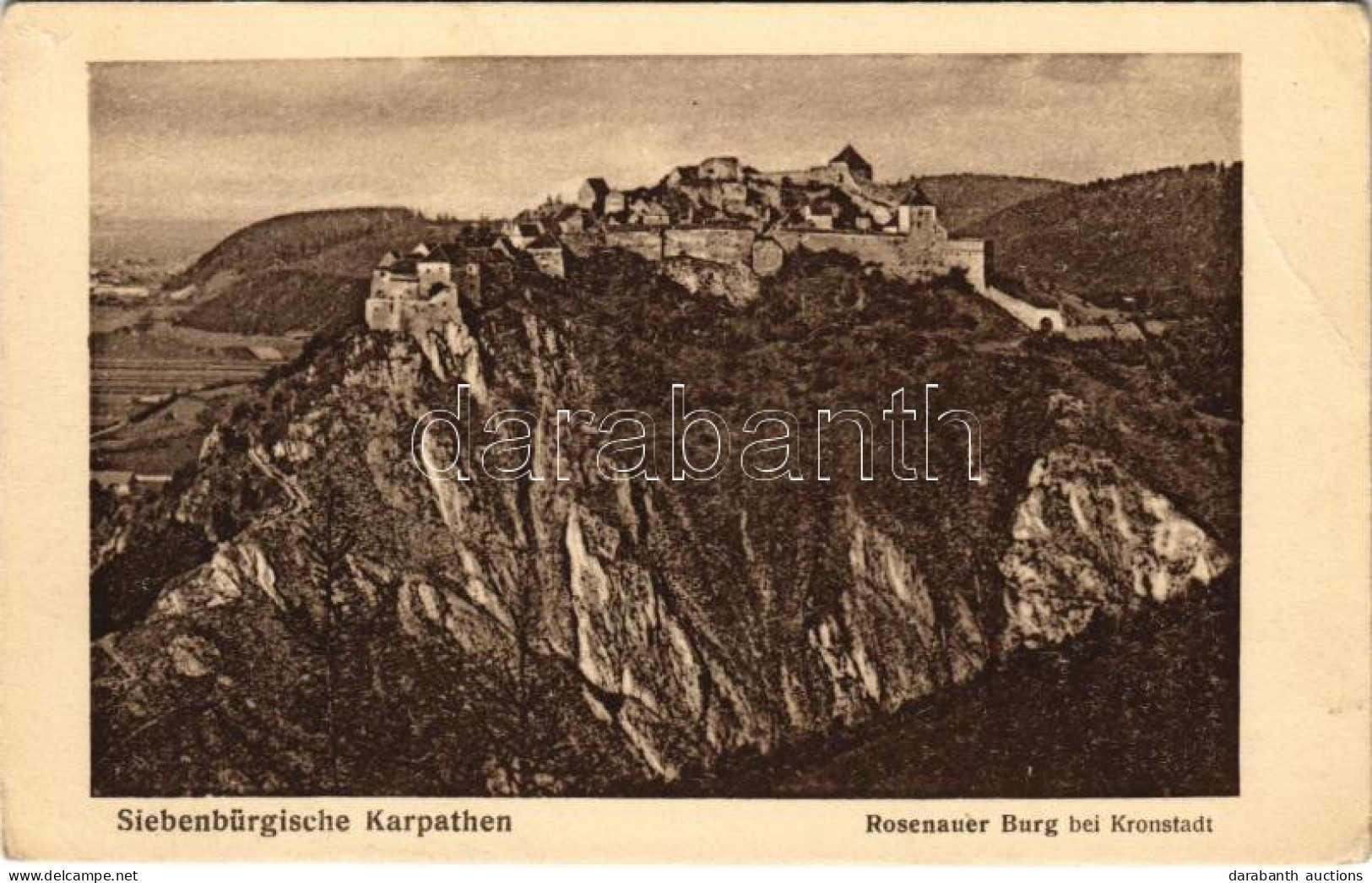 ** T3 Barcarozsnyó, Rozsnyó, Rosenau, Rasnov; Burg Bei Kronstadt / Vár Brassó Mellett. Jos. Drotleff 1917. Nr. 326. / Ca - Sin Clasificación