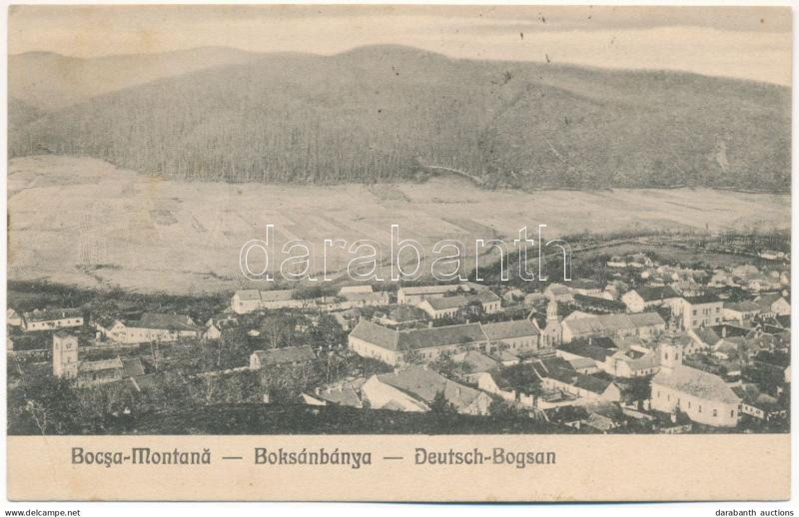 T3 1924 Boksánbánya, Németbogsán, Deutsch-Bogsan, Bocsa Montana; Látkép. Adolf Rosner Kiadása / General View (EB) - Sin Clasificación