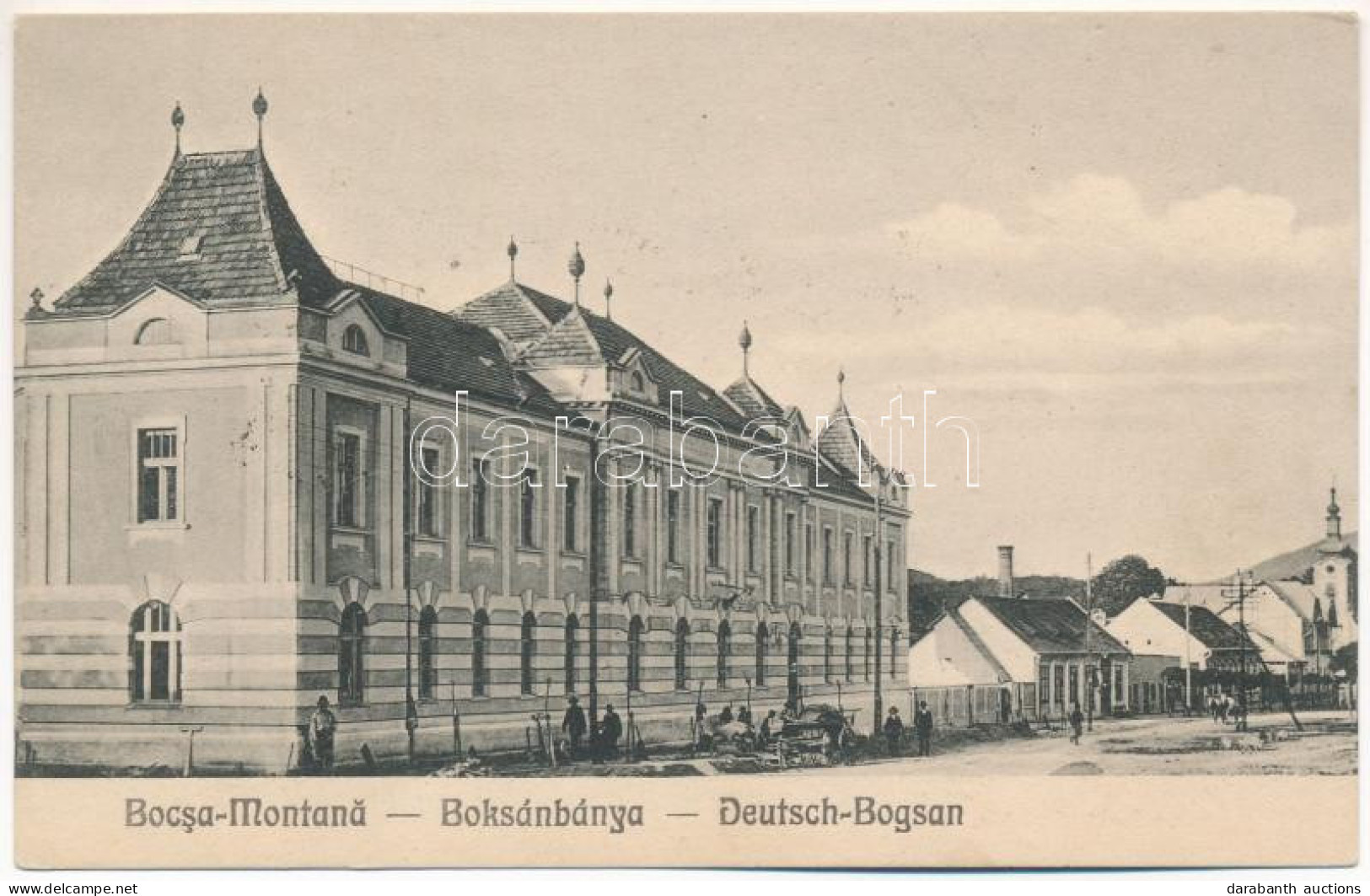 * T2/T3 1921 Boksánbánya, Németbogsán, Deutsch-Bogsan, Bocsa Montana; Utca. Adolf Rosner Kiadása / Street View (EK) - Sin Clasificación