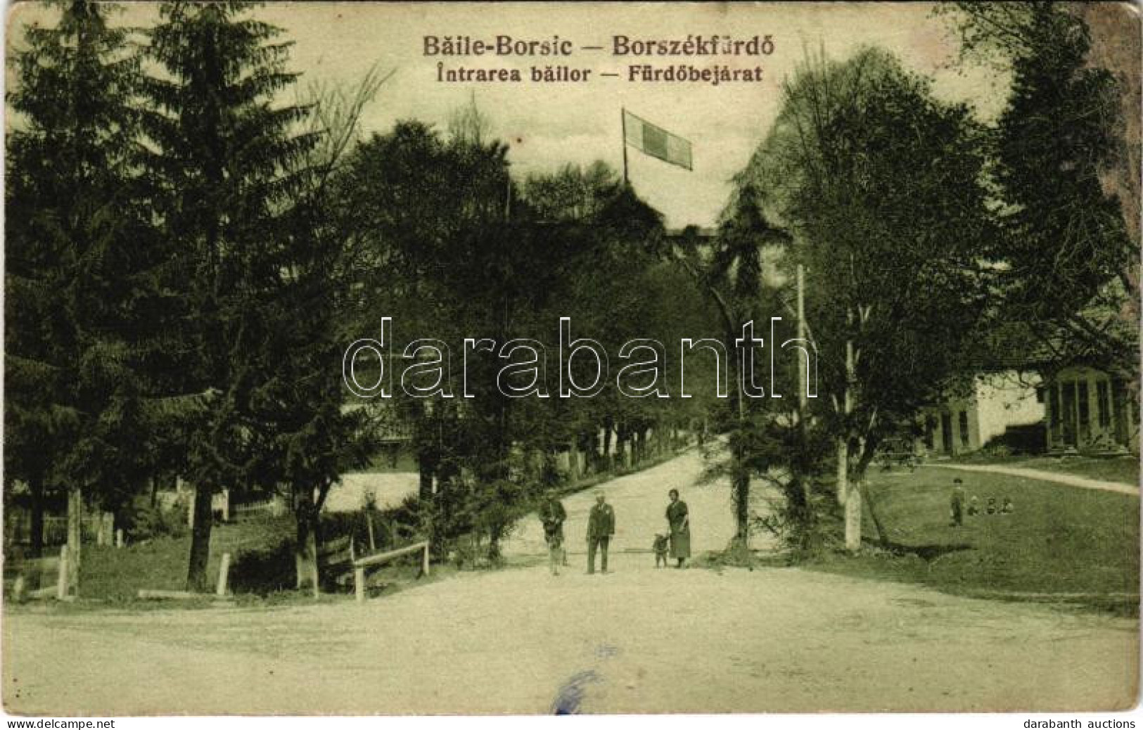 ** T2/T3 Borszék-fürdő, Baile Borsec; Fürdőbejárat. J. Eisig Nr. 35. 1925. / Spa Entry / Intrarea Bailor (fl) - Non Classificati