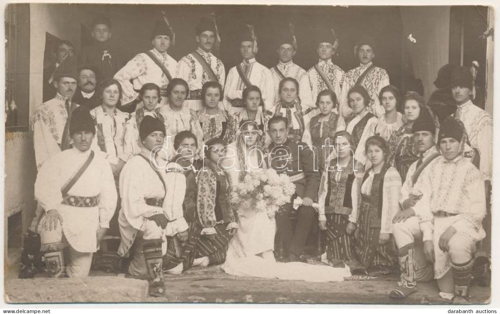 * T2/T3 Brassó, Kronstadt, Brasov; Esküvő, Erdélyi Folklór / Wedding, Transylvanian Folklore. Adler Photo (EK) - Non Classificati
