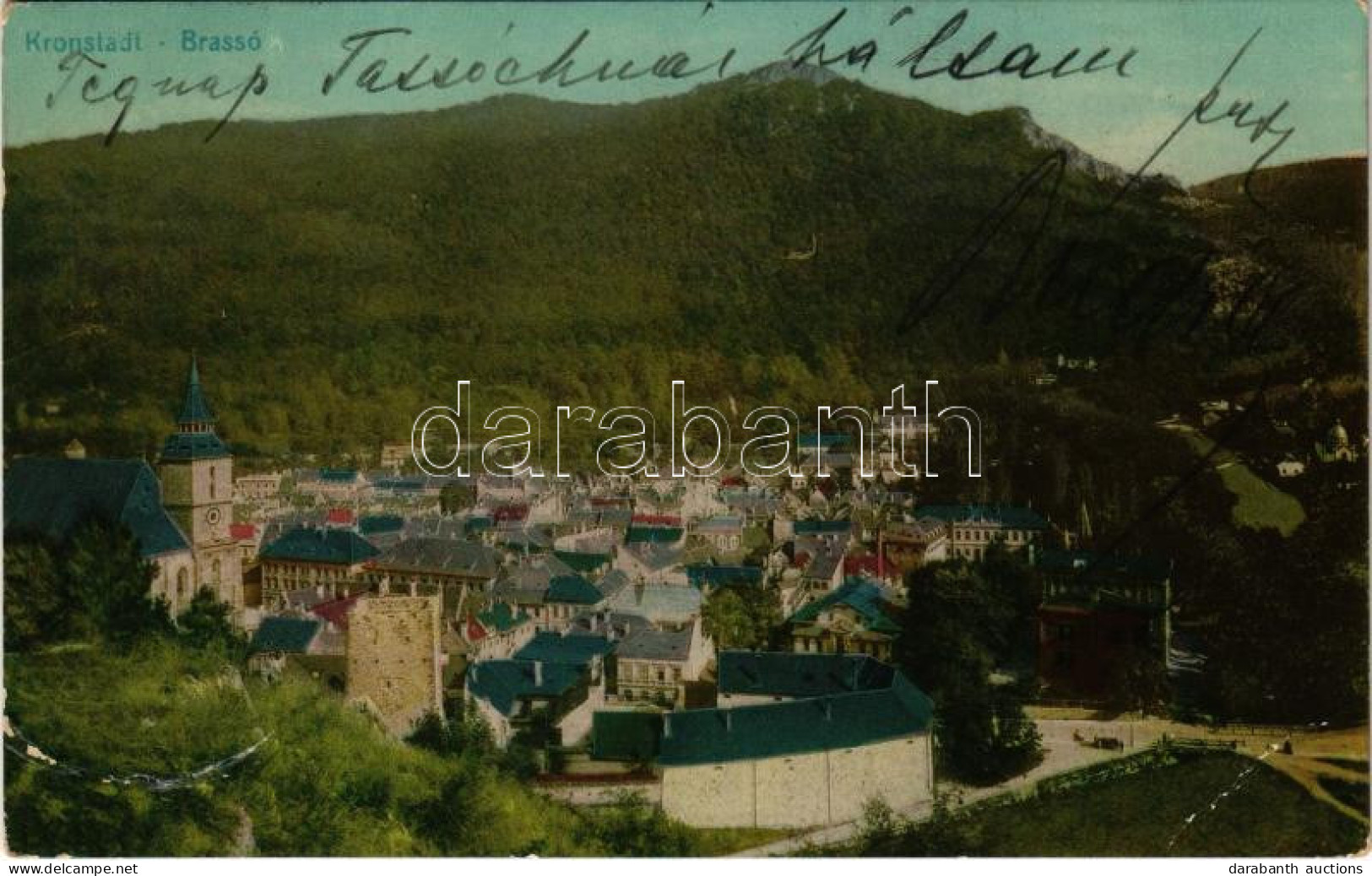 T3 1913 Brassó, Kronstadt, Brasov; Látkép. Alfred Tartler Kiadása / General View (EB) - Non Classificati