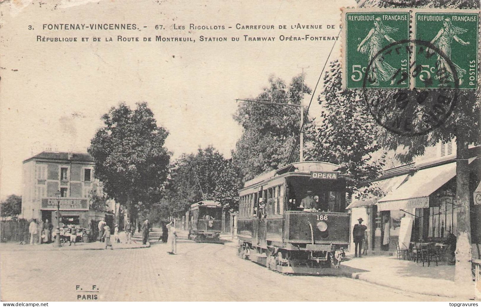 FONTENAY VINCENNES (94) - LES RIGOLLOTS, CARREFOUR DE L'AV. REPUBLIQUE - Vincennes