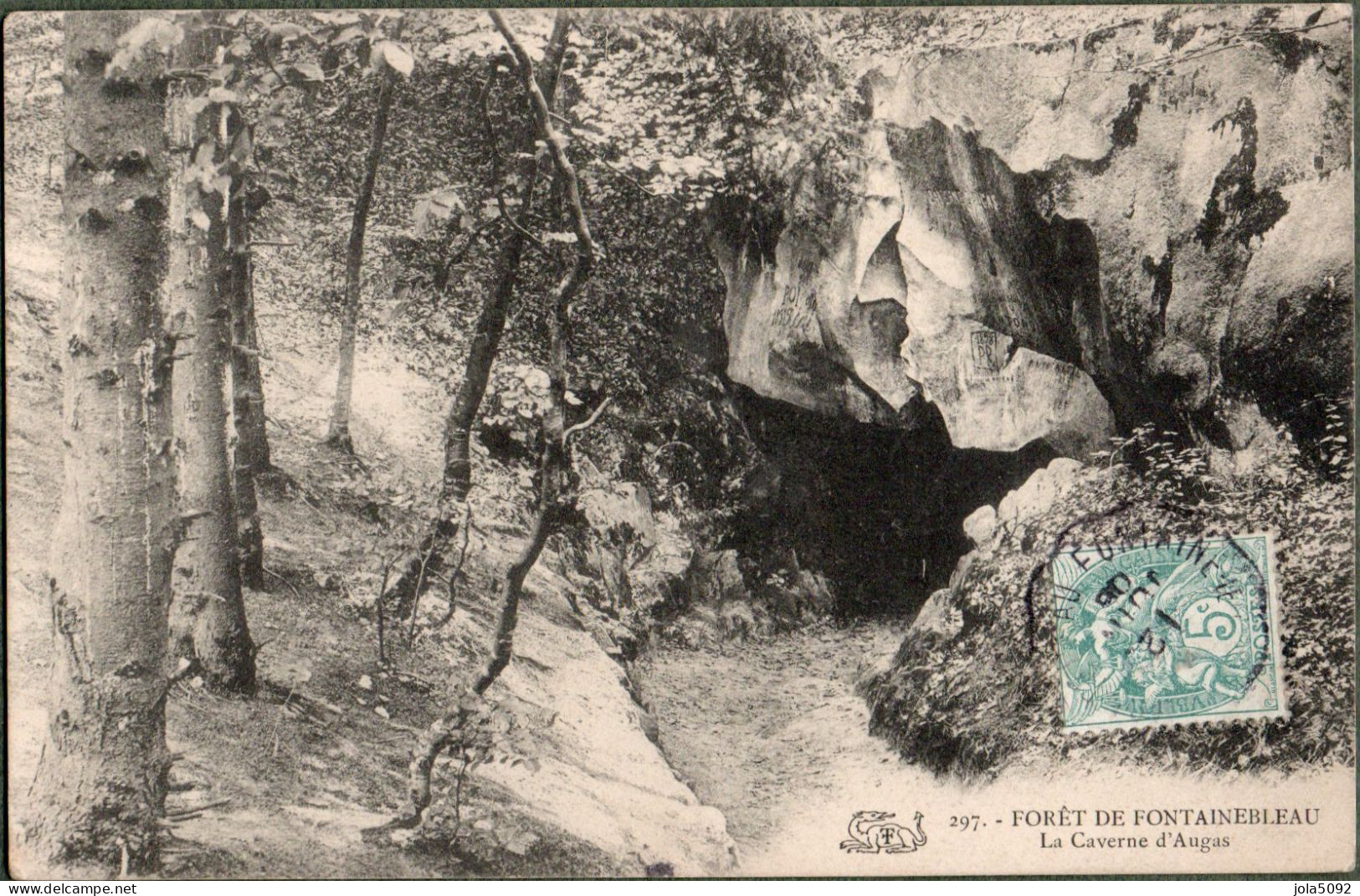 77 - Forêt De FONTAINEBLEAU - La Caverne D'Augas - Fontainebleau