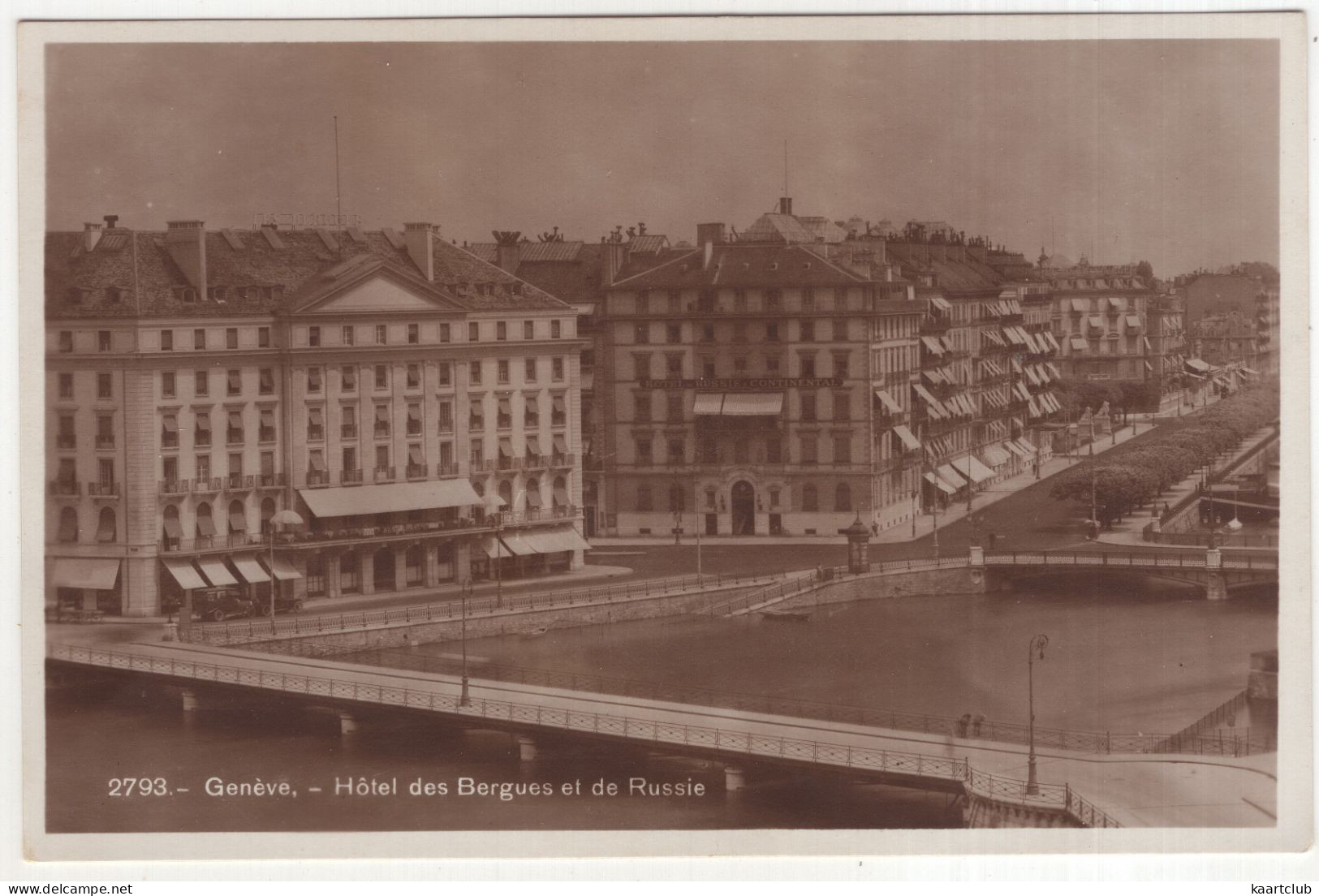 2793. - Genève. Hotel Des Bergues Et De Russie - (Schweiz/Suisse/Switzerland)  SG - Genève