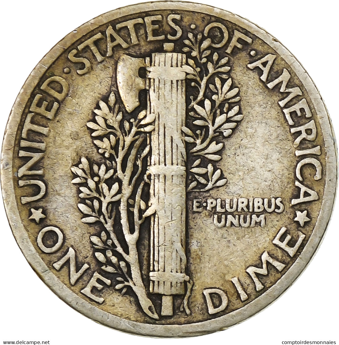 États-Unis, Dime, Mercury Dime, 1935, U.S. Mint, Argent, TB+, KM:140 - 1916-1945: Mercury (Mercurio)