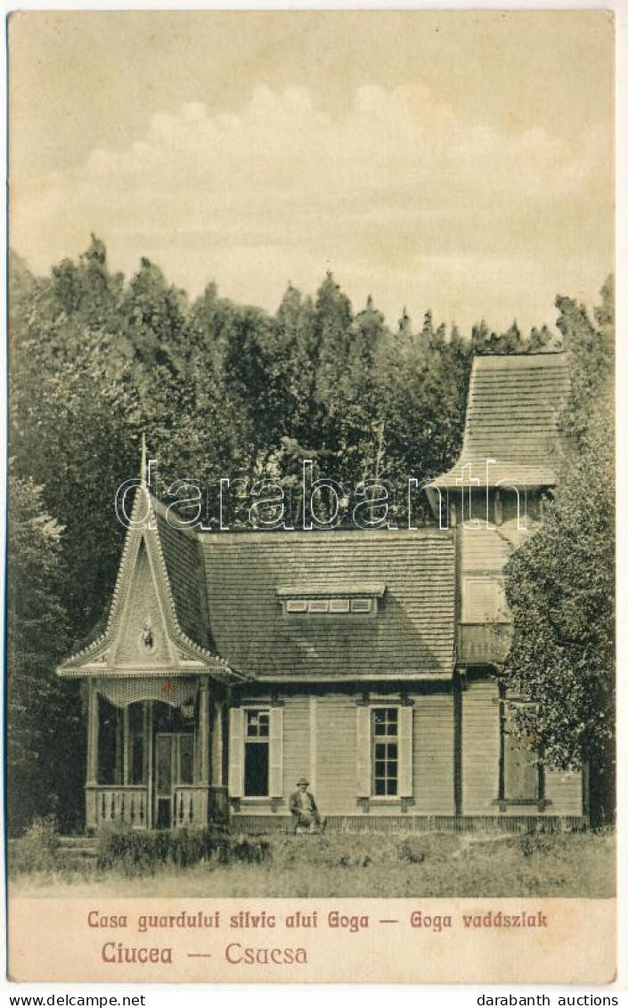 ** T2/T3 Csucsa, Ciucea; Goga Vadászlak. Simon Gerő 1924. / Casa Guardului Silvic Alui Goga / Forestry House, Hunting Lo - Non Classificati