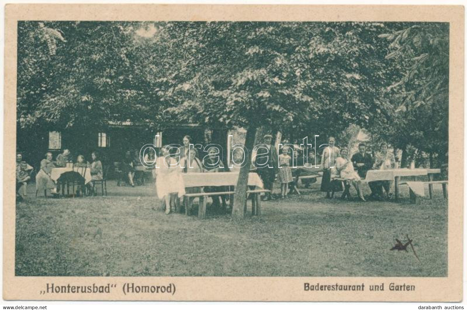 T2/T3 1931 Homoródfürdő, Homoród-fürdő, Baile Homorod; Honterusbad, Baderestaurant Und Garten / Honterus Fürdő, Vendéglő - Unclassified