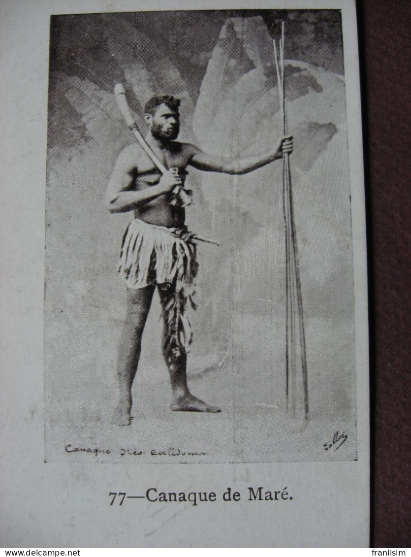 CPA FRANCE NOUVELLE CALEDONIE ETHNIQUE ETHNIE Kanak Canaque De Maré RARE ? CARTE PRECURSEUR ( Avant 1905 ) - Nieuw-Caledonië