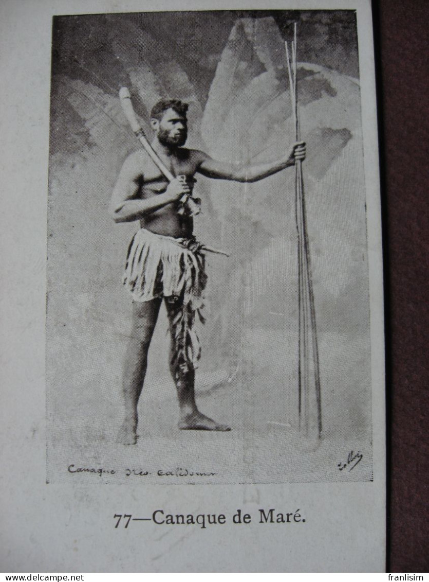 CPA FRANCE NOUVELLE CALEDONIE ETHNIQUE ETHNIE Kanak Canaque De Maré RARE ? CARTE PRECURSEUR ( Avant 1905 ) - Nueva Caledonia