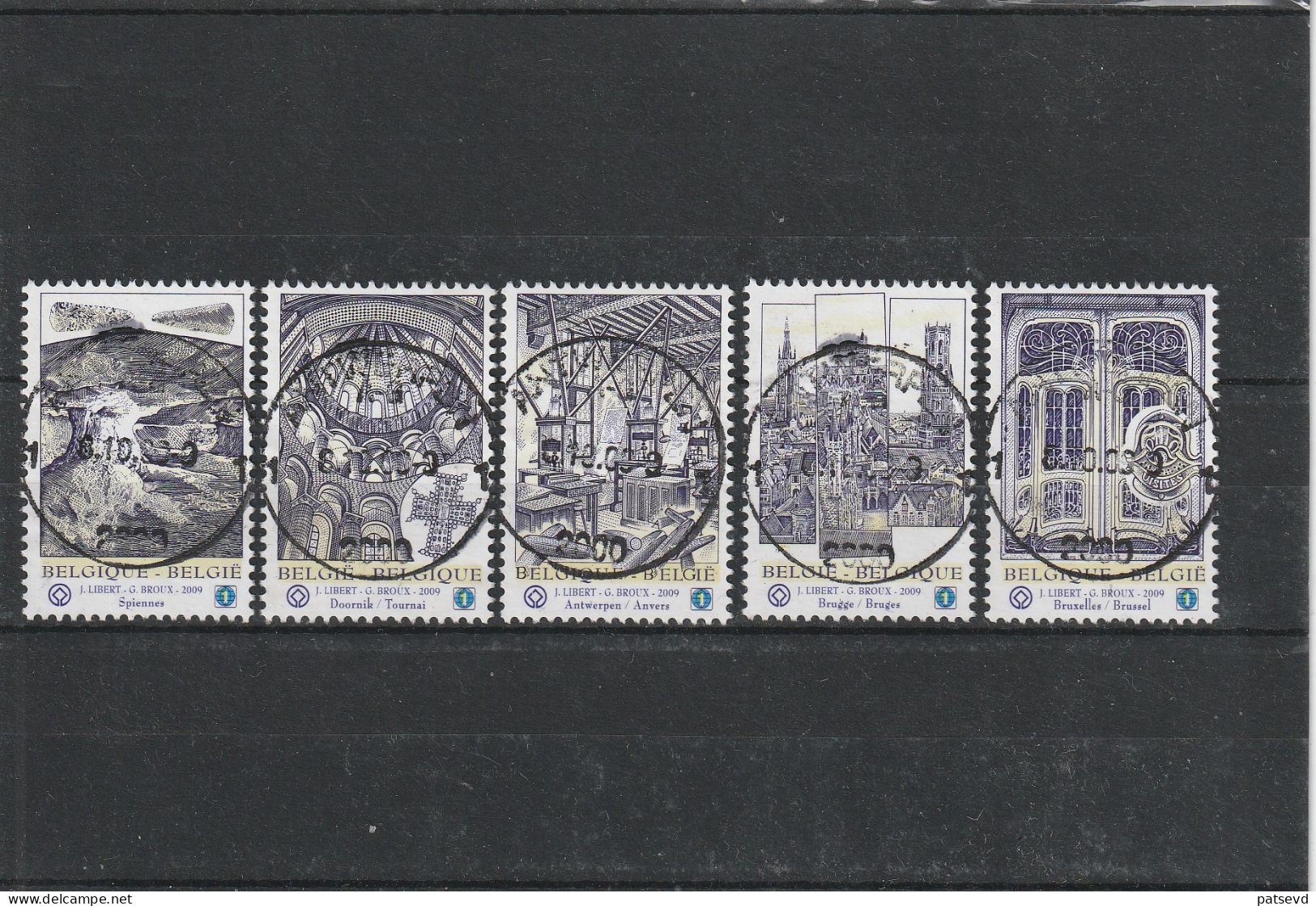 3893/3897 Le Patriotre Mondial / Werelderfgoed Oblit/gestp Centrale - Used Stamps