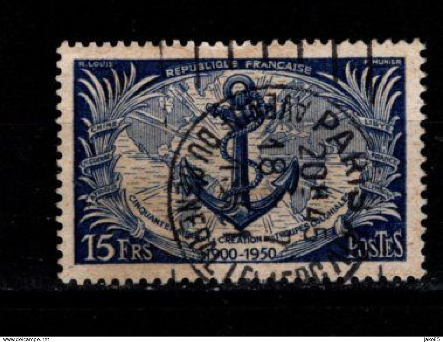 - FRANCE - 1951 - YT N° 889 - Oblitéré - Troupes Coloniales - Beau Cachet - Oblitérés