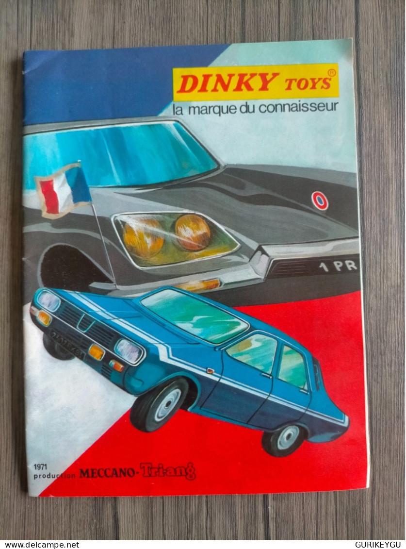 Catalogue DINKY SUPER TOYS 1971 R12 GORDINI RANGE ROVER MATRA FORD OPEL GTMUSTANG 404 POLICE LOTUS MECCANO TTBE - Other & Unclassified