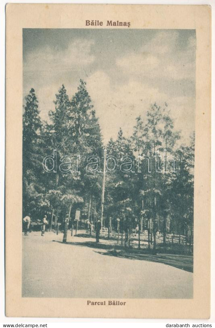 T2/T3 1936 Málnásfürdő, Malnas, Malnas-Bai; Park / Parcul Bailor. F. Formescu (fl) - Unclassified