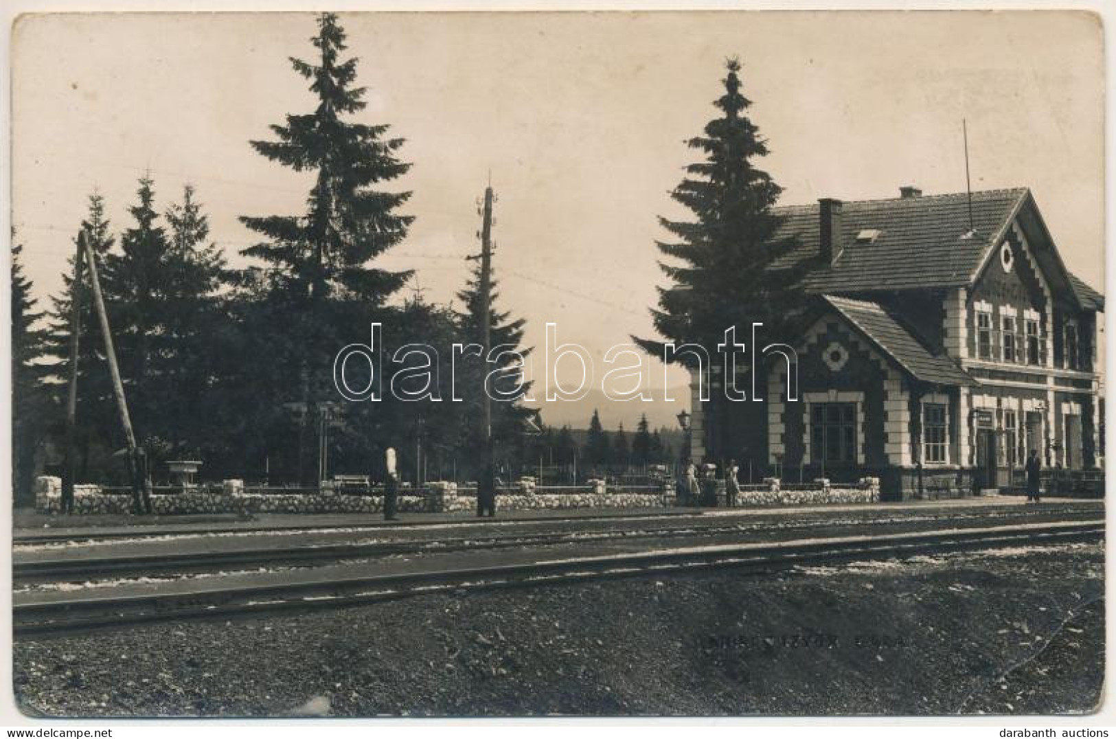 * T3 1938 Marosfő, Izvoru Muresului; Vasútállomás / Railway Station. Foto Klein (Ditrau) Photo (EB) - Unclassified