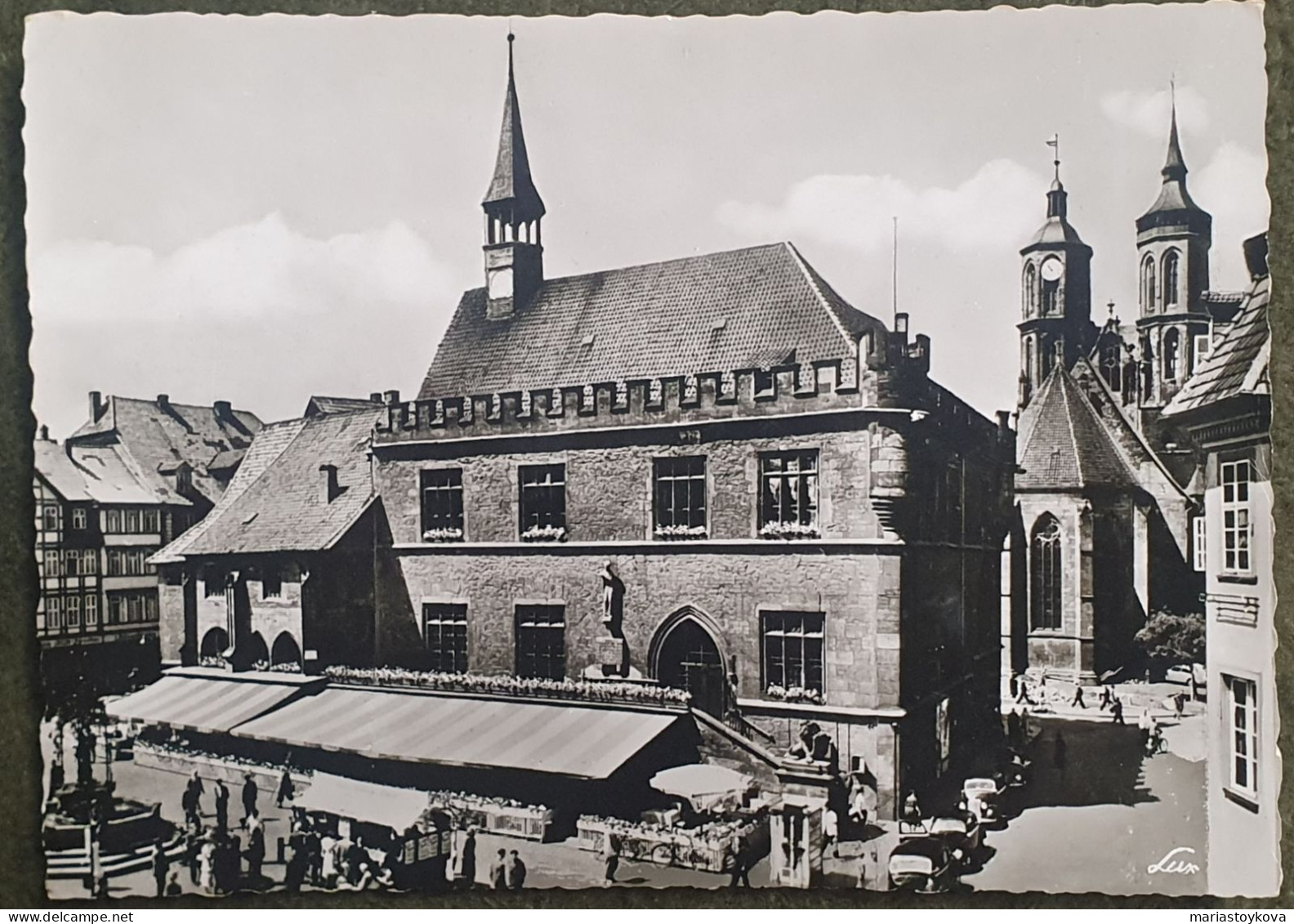 1954.Göttingen. Rathaus Und Johanniskirche. - Goettingen