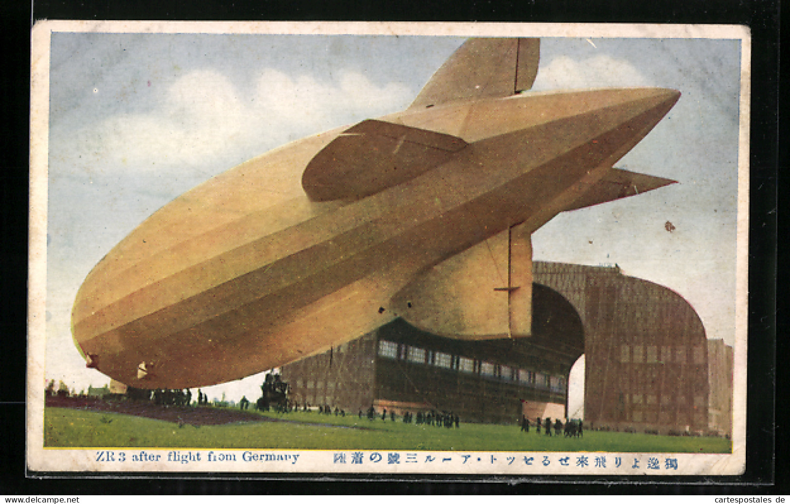 AK Zeppelin ZR3 After Flight From Germany  - Airships