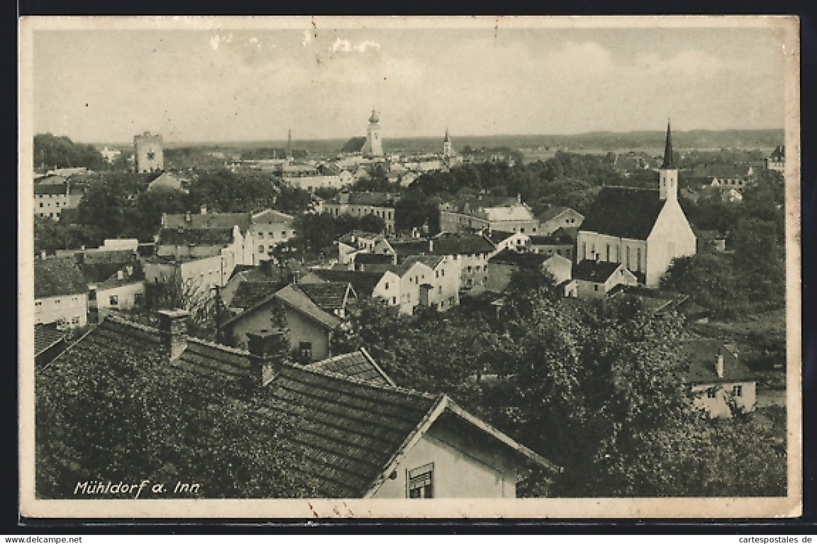 AK Mühldorf A. Inn, Blick über Die Dächer  - Mühldorf