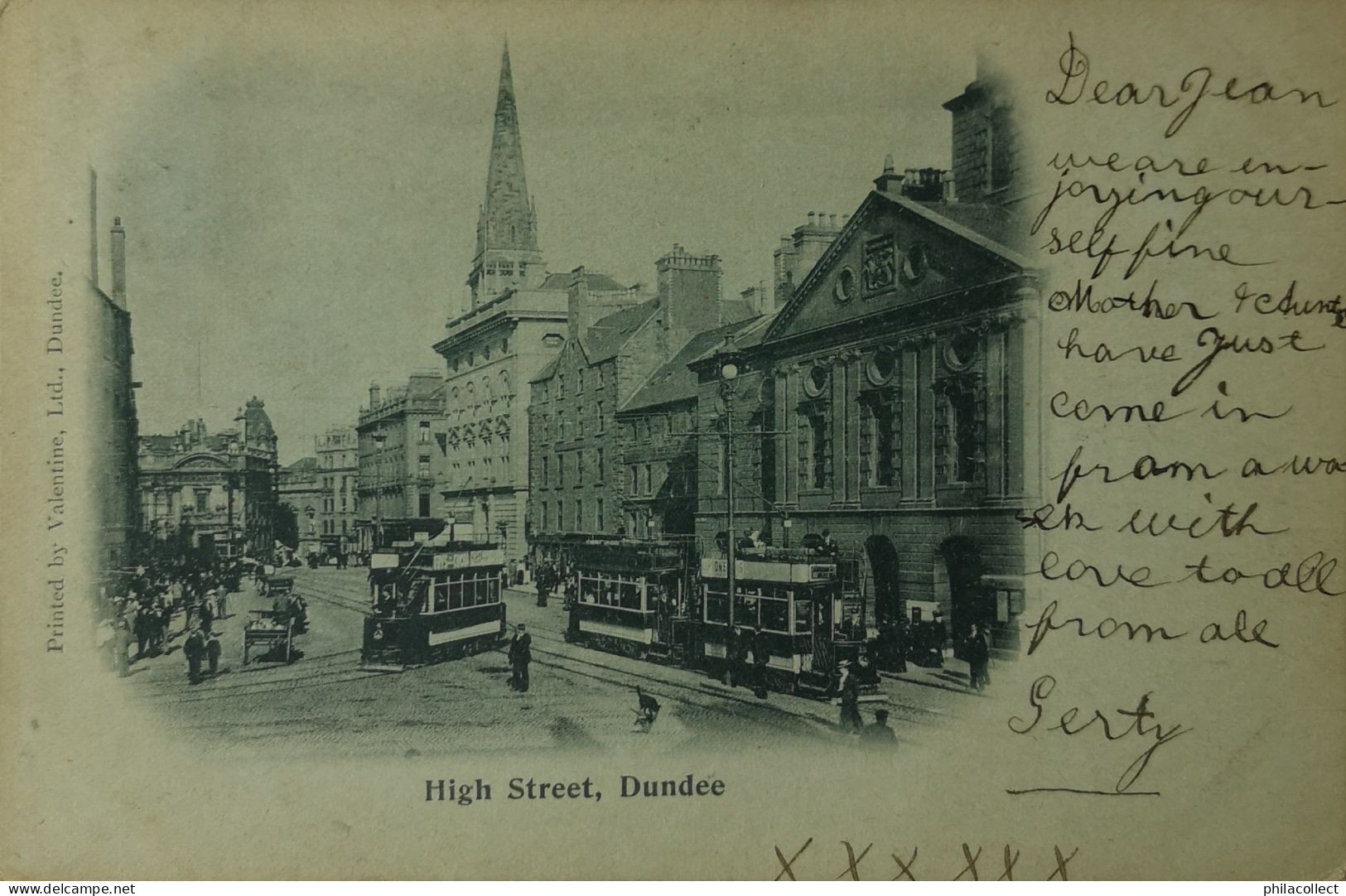 Scotland - Dundee // High Street With Nice Tram 1902 - Autres & Non Classés