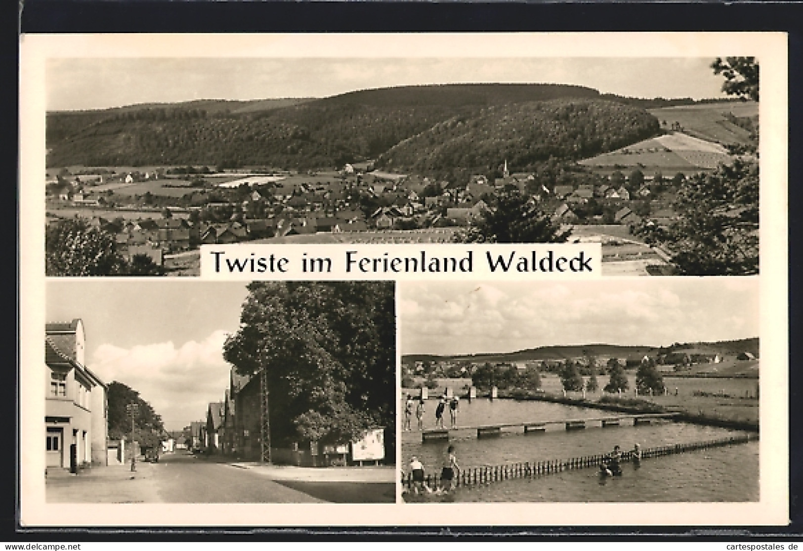 AK Twiste Im Waldeck, Totalansicht Und Strassenpartie  - Waldeck