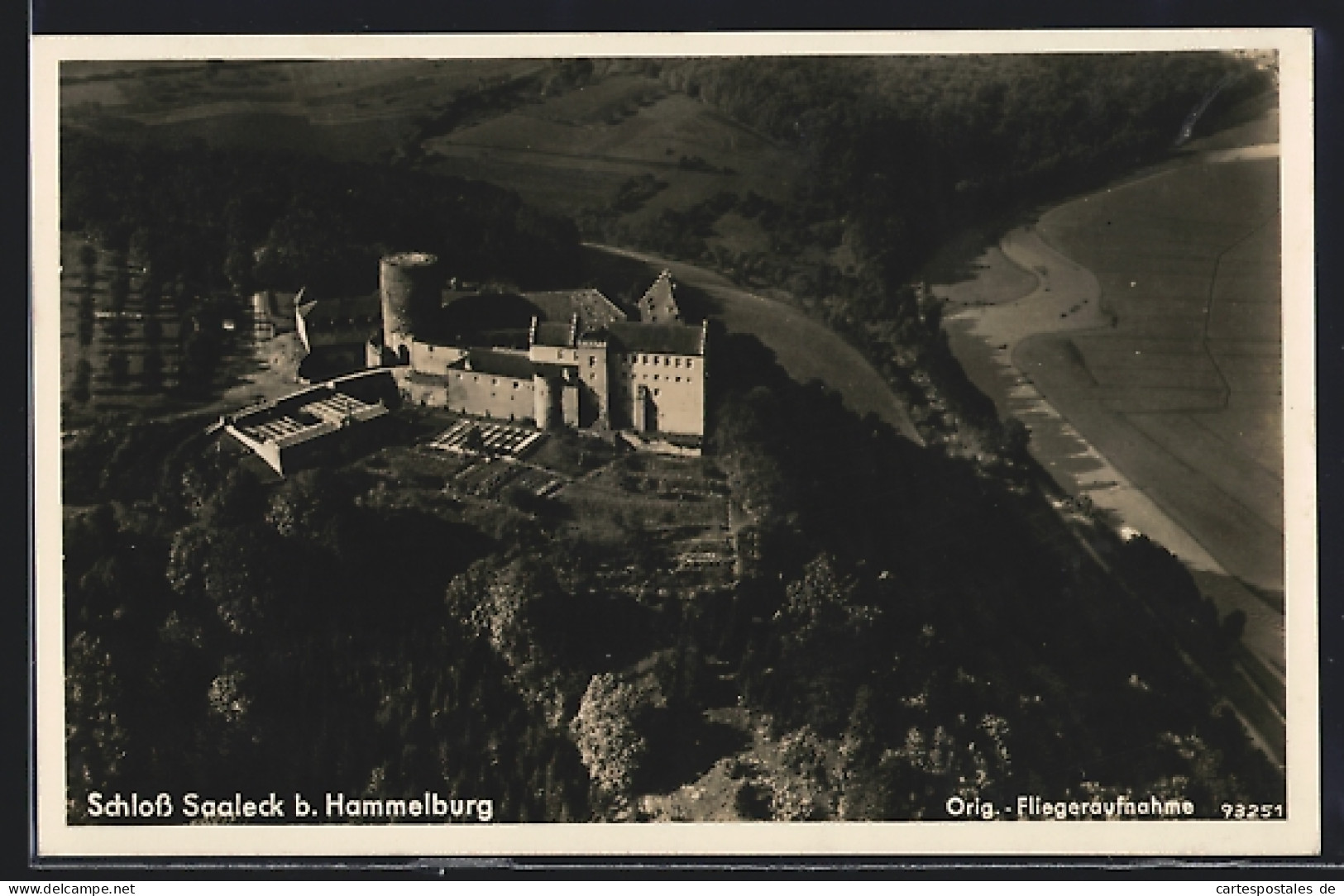 AK Hammelburg, Fliegeraufnahme Des Schloss Saaleck  - Hammelburg