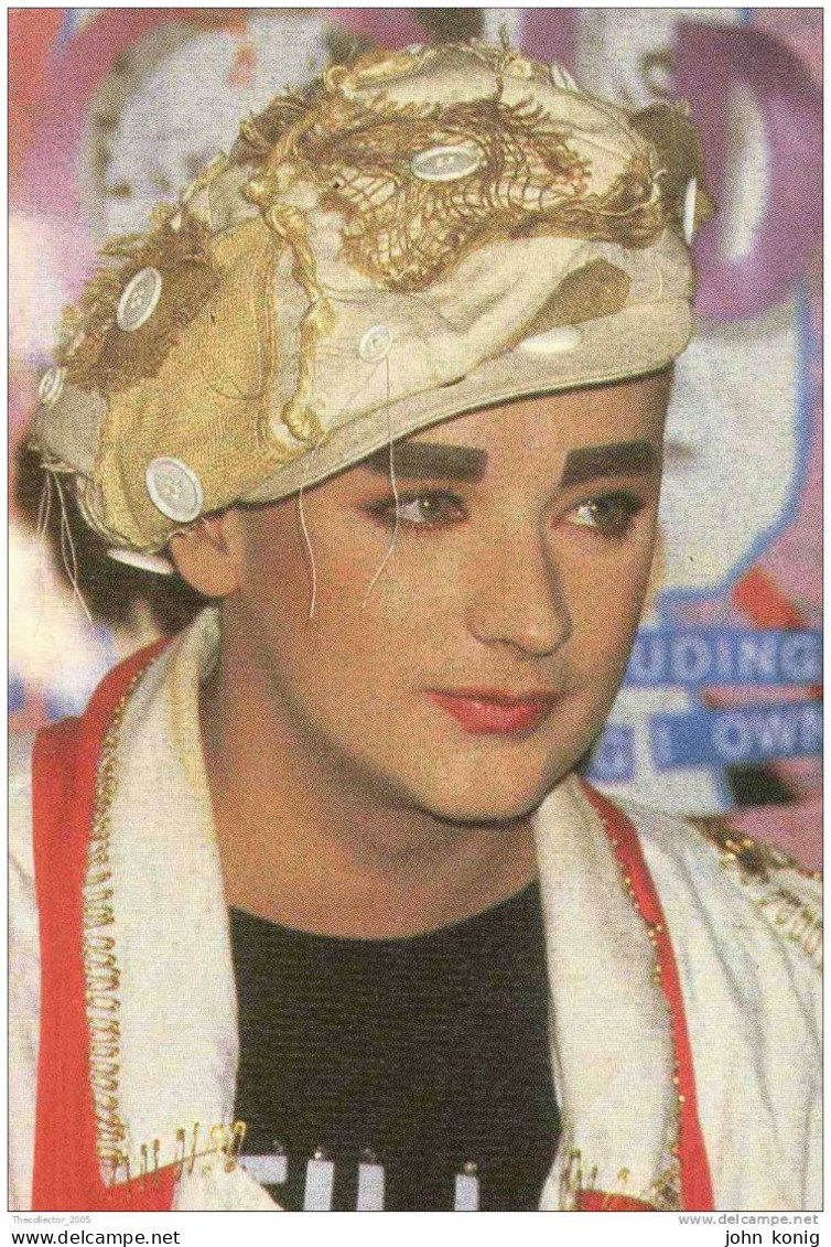 CARTOLINA-POSTCARD-CPT-CARTE POSTALE - BOY GEORGE (SINGER OF '80s) - Singers & Musicians