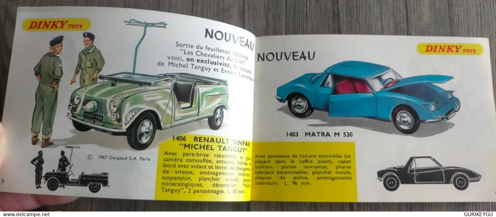 Catalogue DINKY SUPER TOYS 1967 MICHEL TANGUY Laverdure ASTON MARTIN Break ID19 PORSCHE 2CV TAXI J7 BERLIET TTBE - Other & Unclassified