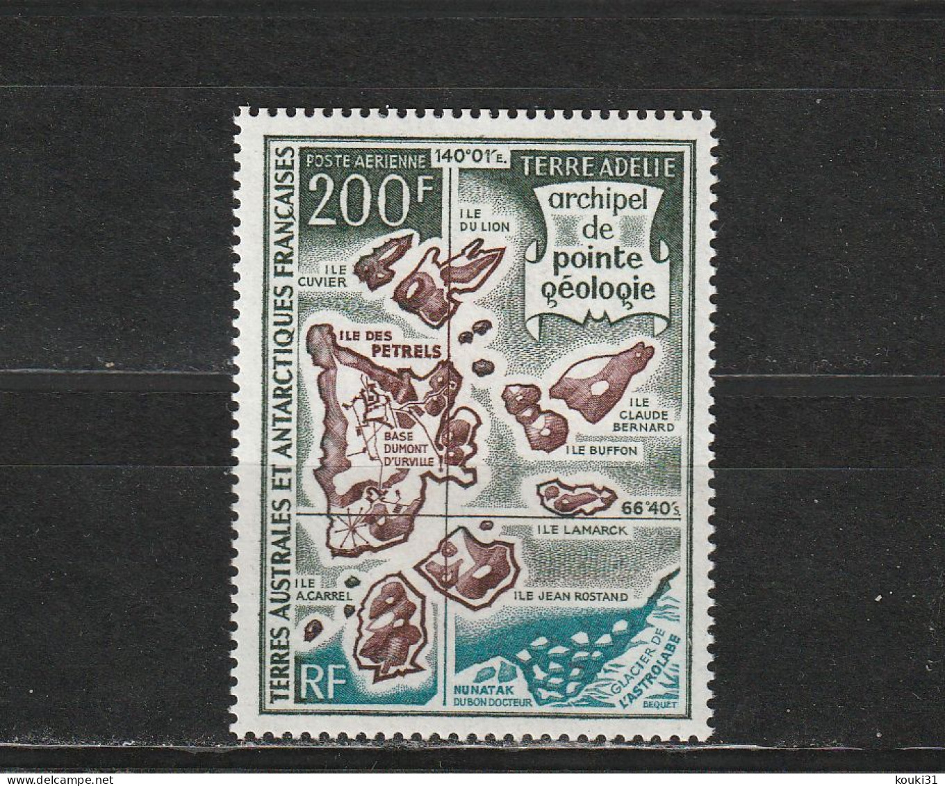 TAAF YT PA 24 ** : Archipel De Pointe Géologie - 1971 - Poste Aérienne