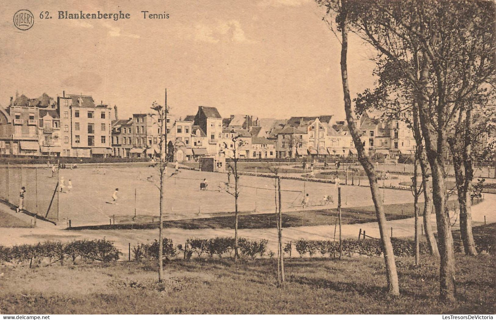 BELGIQUE - Blankenberghe - Tenis - Animé - Vue Générale - Carte Postale Ancienne - Brugge